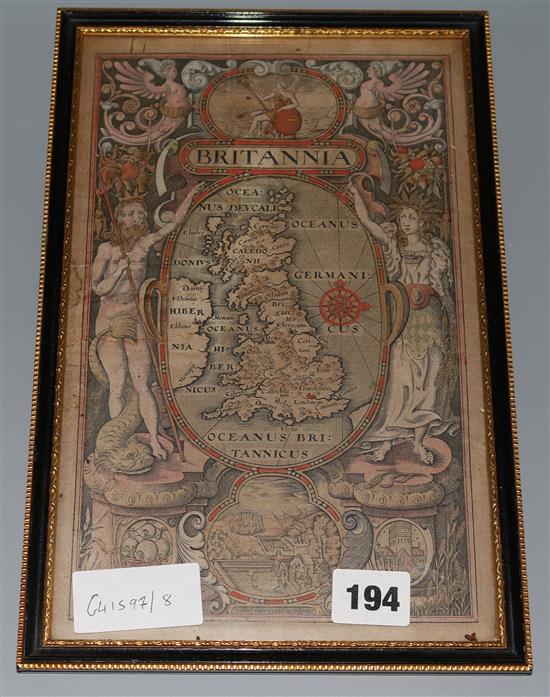 Framed map